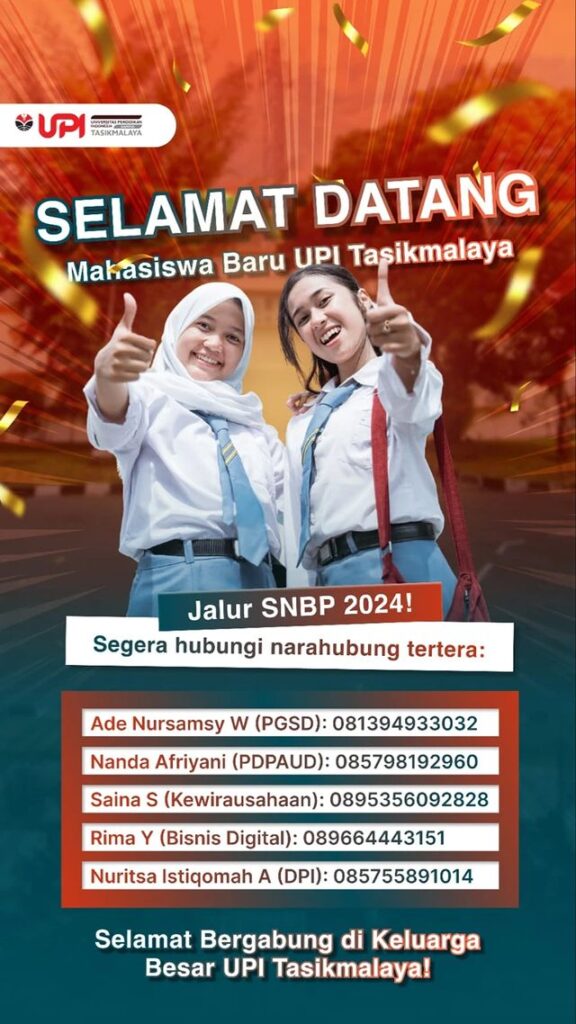 Selamat Datang Mahasiswa Baru Kampus UPI Tasikmalaya Jalur Seleksi SNBP ...