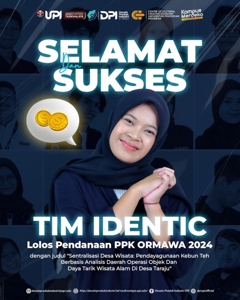 Selamat dan Sukses Tim IDENTIC Lolos Pendanaan PPK ORMAWA 2024 – UPI