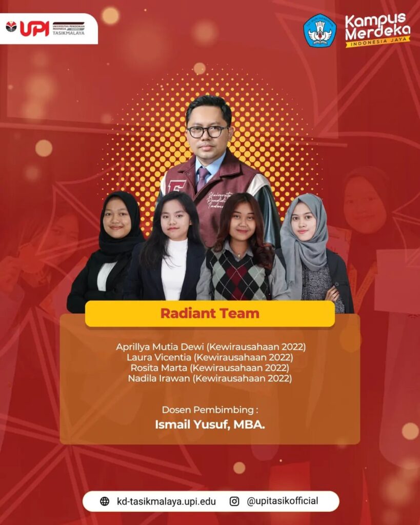 Selamat kepada Tim RADIANT (Entre UPI 2022) - UPI