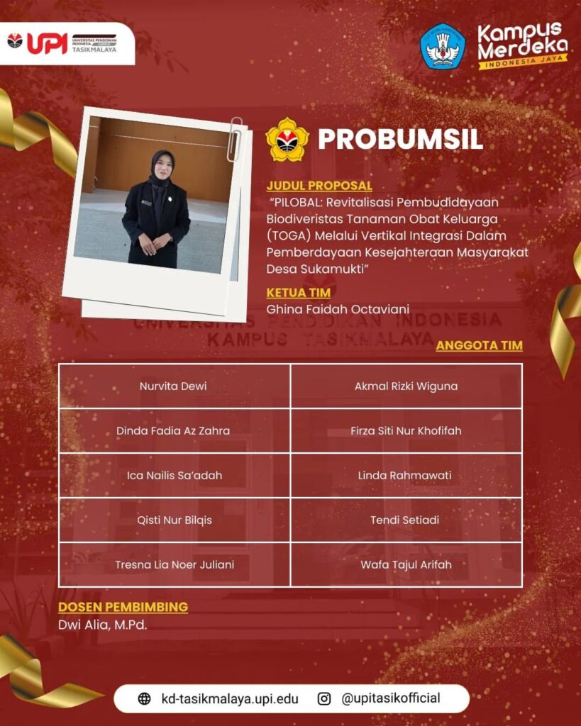 Selamat dan Sukses kepada Tim Mahasiswa UPI Kampus Tasikmalaya yang ...